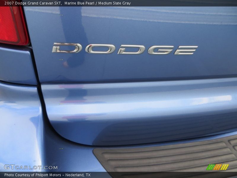 Marine Blue Pearl / Medium Slate Gray 2007 Dodge Grand Caravan SXT