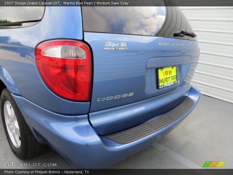 Marine Blue Pearl / Medium Slate Gray 2007 Dodge Grand Caravan SXT