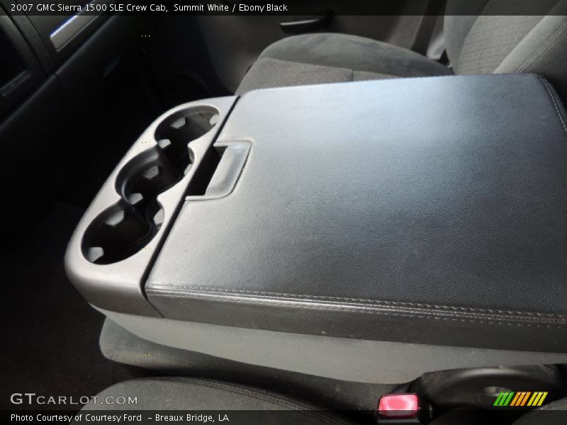 Summit White / Ebony Black 2007 GMC Sierra 1500 SLE Crew Cab