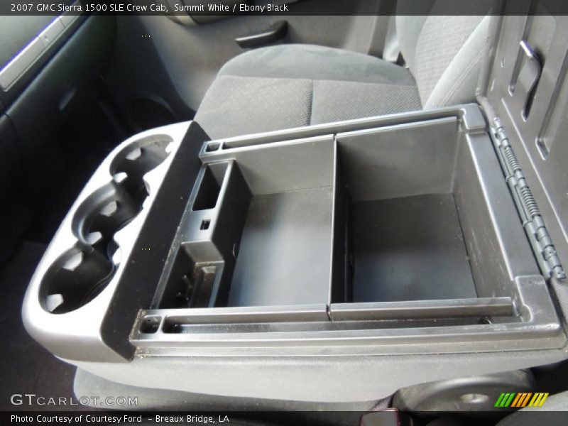 Summit White / Ebony Black 2007 GMC Sierra 1500 SLE Crew Cab