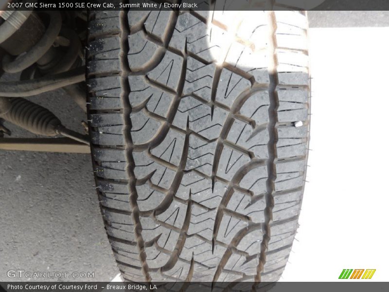 Summit White / Ebony Black 2007 GMC Sierra 1500 SLE Crew Cab
