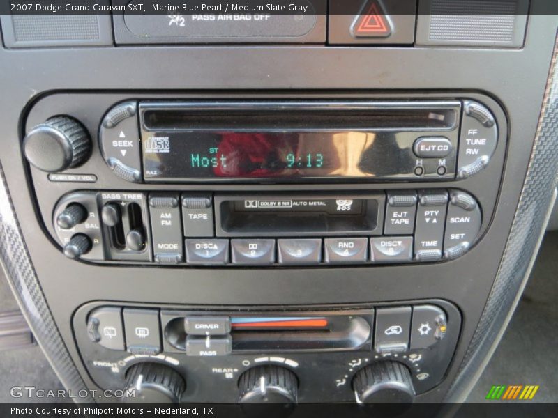 Marine Blue Pearl / Medium Slate Gray 2007 Dodge Grand Caravan SXT