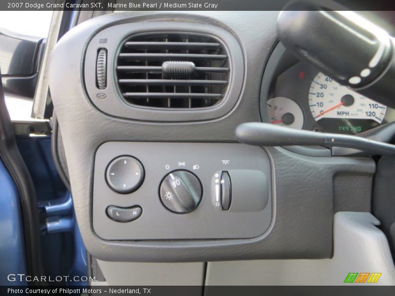 Marine Blue Pearl / Medium Slate Gray 2007 Dodge Grand Caravan SXT