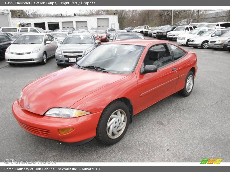 Bright Red / Graphite 1999 Chevrolet Cavalier Coupe