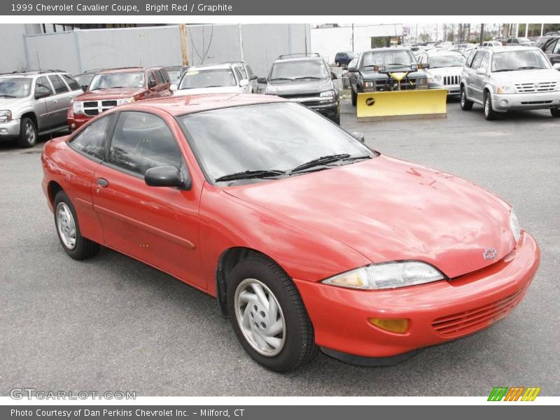 Bright Red / Graphite 1999 Chevrolet Cavalier Coupe