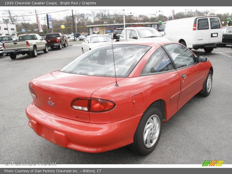 Bright Red / Graphite 1999 Chevrolet Cavalier Coupe