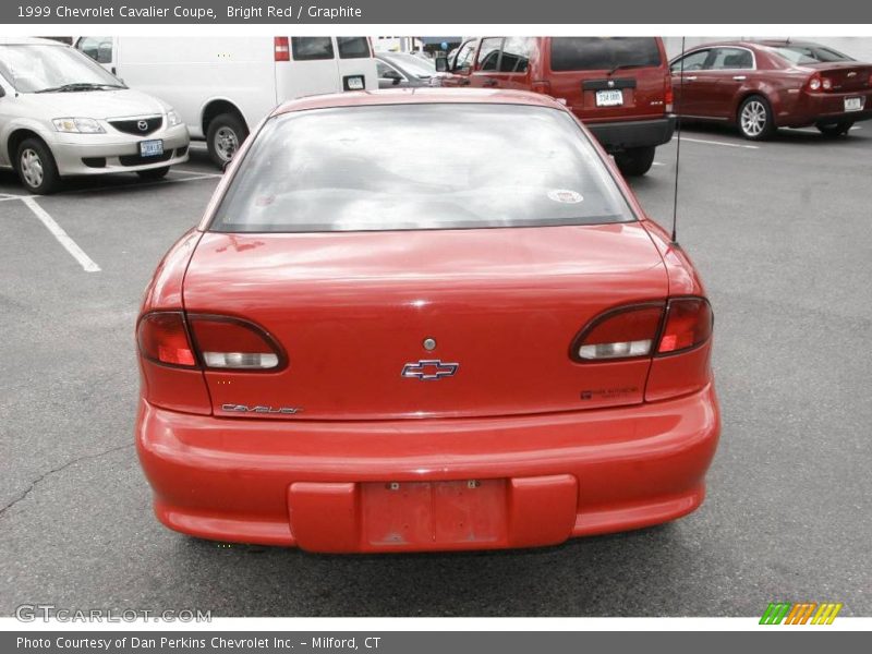 Bright Red / Graphite 1999 Chevrolet Cavalier Coupe