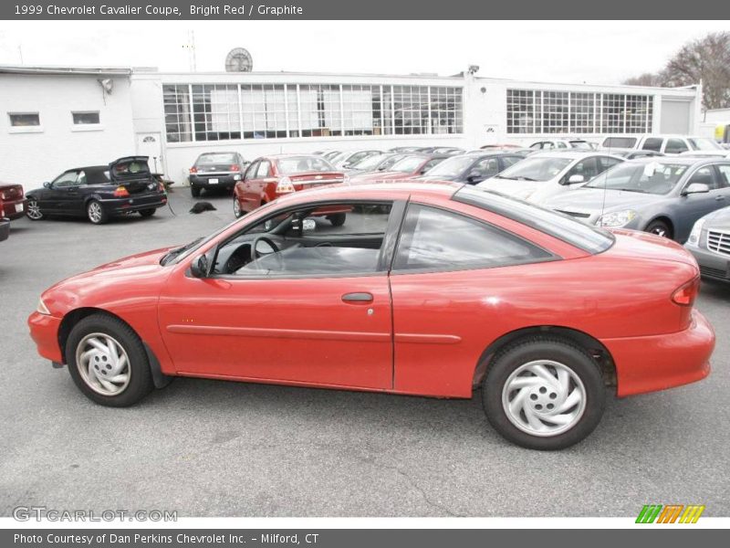 Bright Red / Graphite 1999 Chevrolet Cavalier Coupe