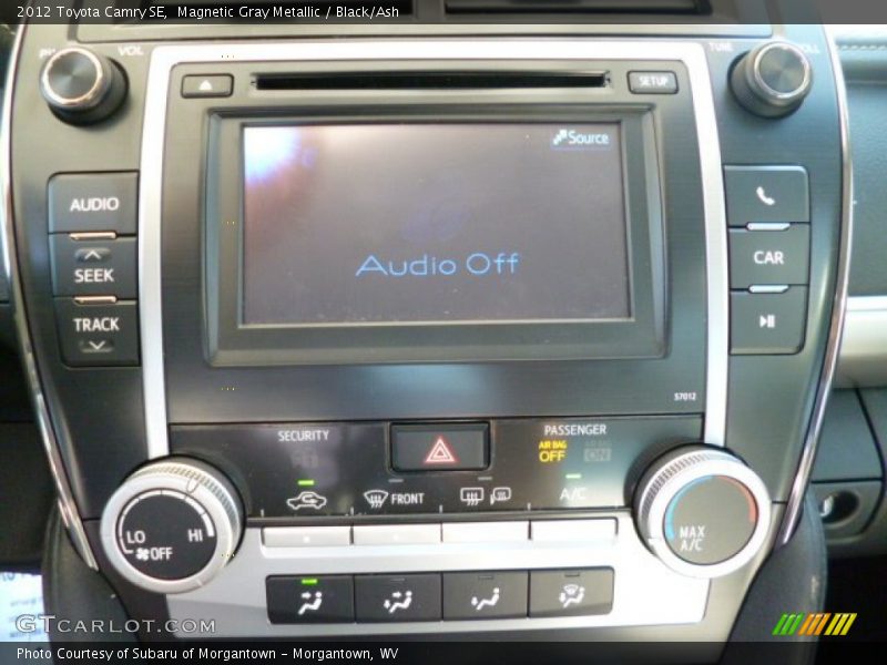 Magnetic Gray Metallic / Black/Ash 2012 Toyota Camry SE