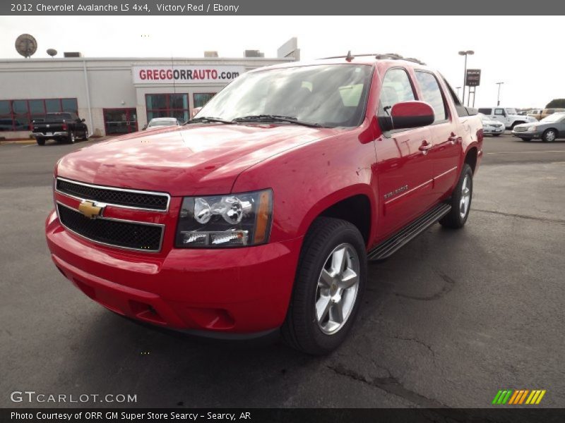 Victory Red / Ebony 2012 Chevrolet Avalanche LS 4x4
