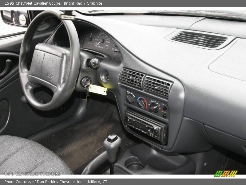 Bright Red / Graphite 1999 Chevrolet Cavalier Coupe