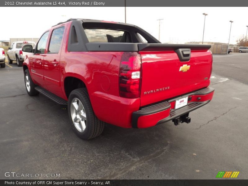 Victory Red / Ebony 2012 Chevrolet Avalanche LS 4x4