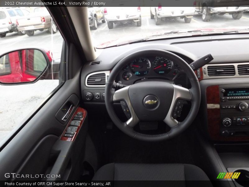 Victory Red / Ebony 2012 Chevrolet Avalanche LS 4x4