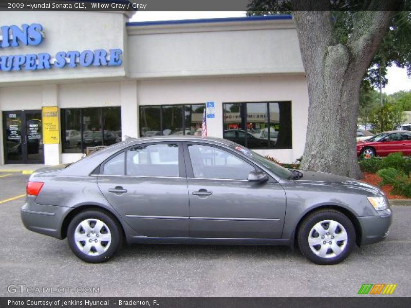 Willow Gray / Gray 2009 Hyundai Sonata GLS