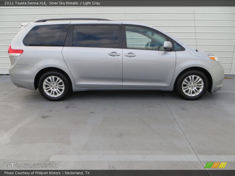 Silver Sky Metallic / Light Gray 2011 Toyota Sienna XLE