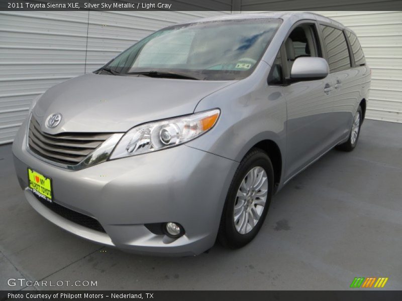Silver Sky Metallic / Light Gray 2011 Toyota Sienna XLE