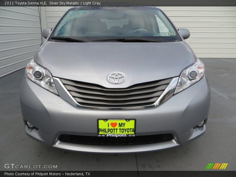 Silver Sky Metallic / Light Gray 2011 Toyota Sienna XLE