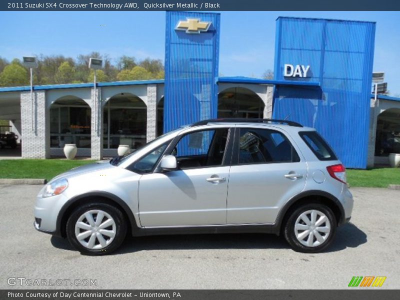 Quicksilver Metallic / Black 2011 Suzuki SX4 Crossover Technology AWD
