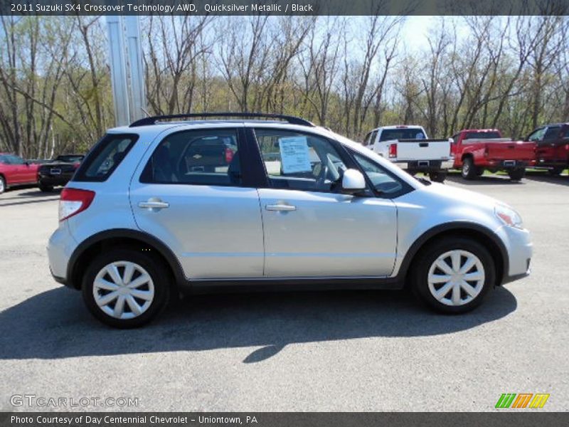 Quicksilver Metallic / Black 2011 Suzuki SX4 Crossover Technology AWD