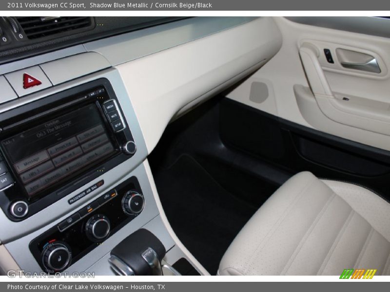Shadow Blue Metallic / Cornsilk Beige/Black 2011 Volkswagen CC Sport