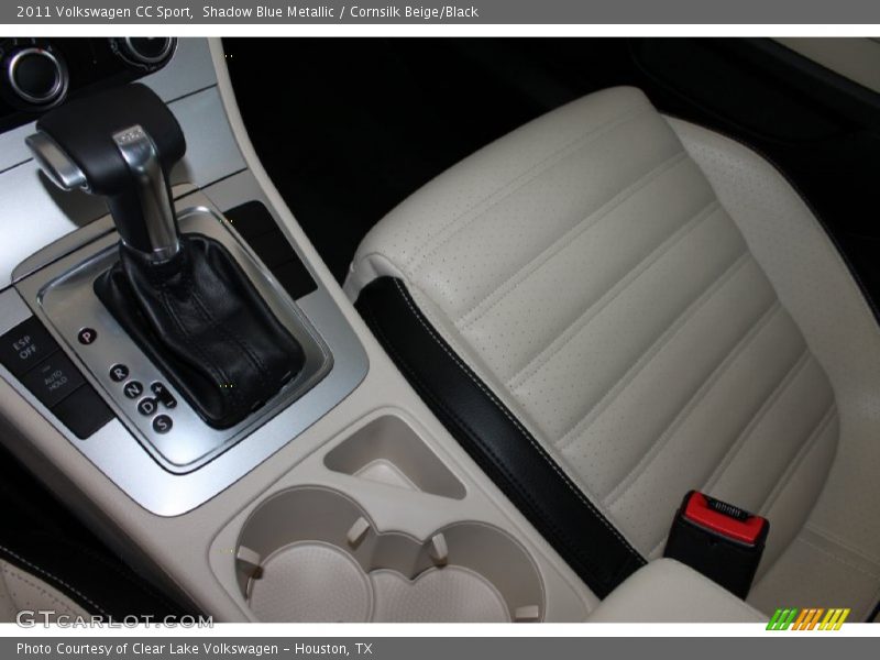Shadow Blue Metallic / Cornsilk Beige/Black 2011 Volkswagen CC Sport