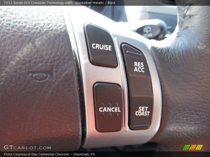 Quicksilver Metallic / Black 2011 Suzuki SX4 Crossover Technology AWD