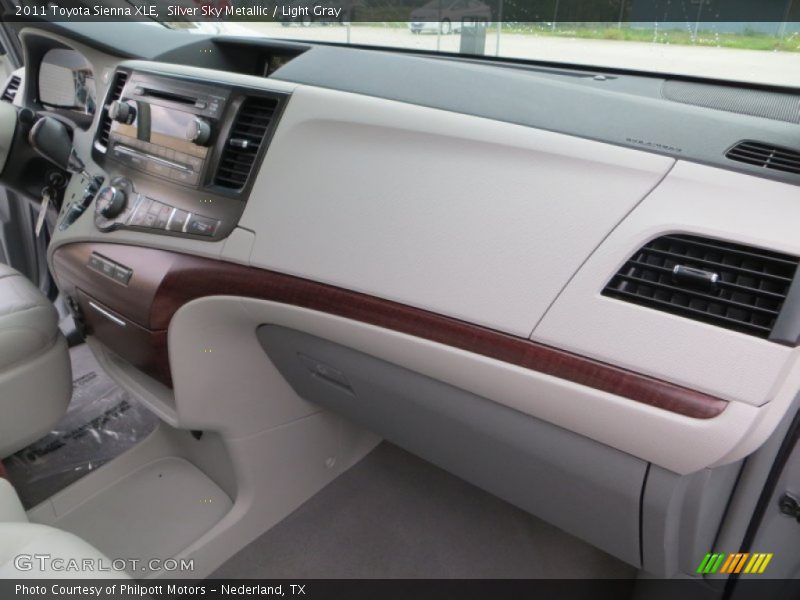 Silver Sky Metallic / Light Gray 2011 Toyota Sienna XLE