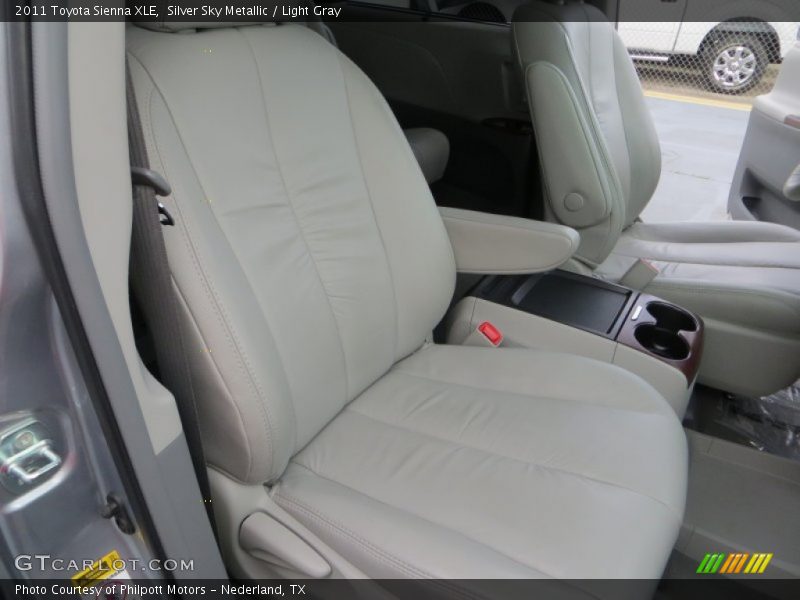 Silver Sky Metallic / Light Gray 2011 Toyota Sienna XLE