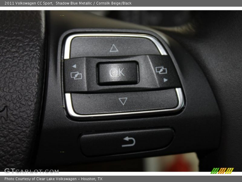 Shadow Blue Metallic / Cornsilk Beige/Black 2011 Volkswagen CC Sport