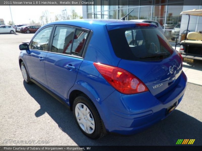 Metallic Blue / Charcoal 2011 Nissan Versa 1.8 S Hatchback