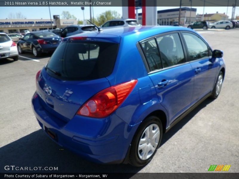 Metallic Blue / Charcoal 2011 Nissan Versa 1.8 S Hatchback