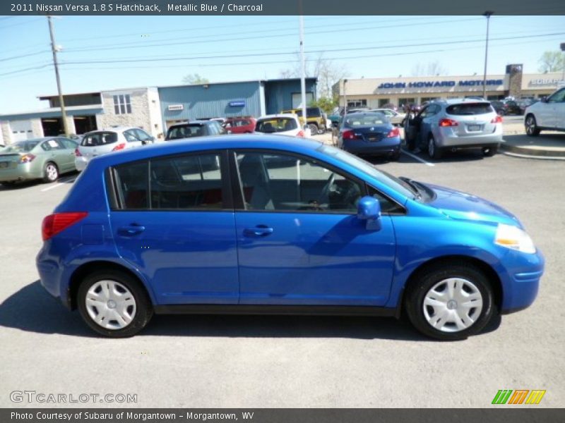 Metallic Blue / Charcoal 2011 Nissan Versa 1.8 S Hatchback