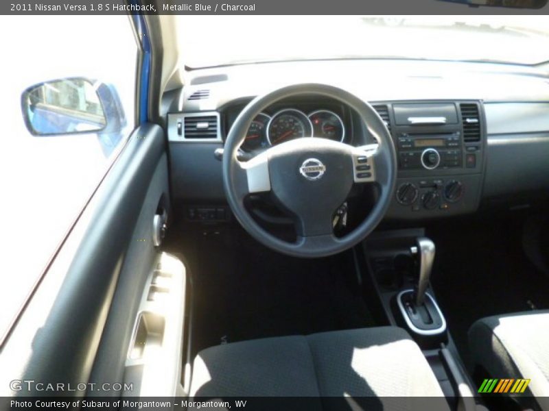 Metallic Blue / Charcoal 2011 Nissan Versa 1.8 S Hatchback