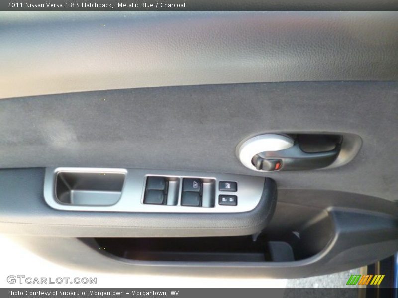 Metallic Blue / Charcoal 2011 Nissan Versa 1.8 S Hatchback