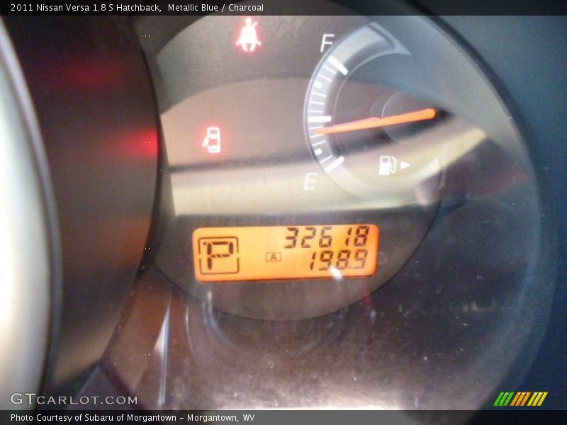 Metallic Blue / Charcoal 2011 Nissan Versa 1.8 S Hatchback
