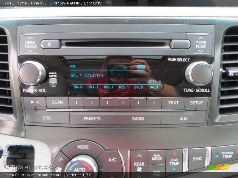 Silver Sky Metallic / Light Gray 2011 Toyota Sienna XLE