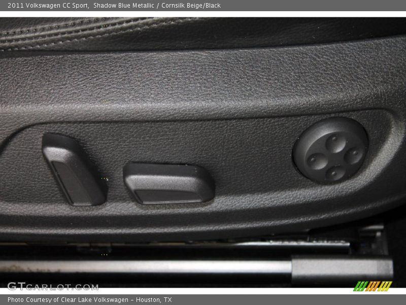 Shadow Blue Metallic / Cornsilk Beige/Black 2011 Volkswagen CC Sport