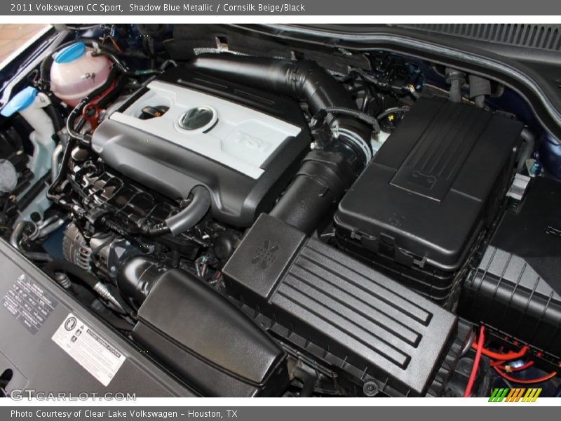 Shadow Blue Metallic / Cornsilk Beige/Black 2011 Volkswagen CC Sport