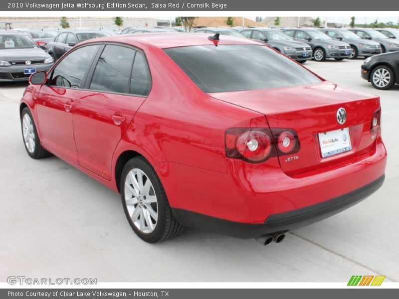 Salsa Red / Cornsilk Beige 2010 Volkswagen Jetta Wolfsburg Edition Sedan