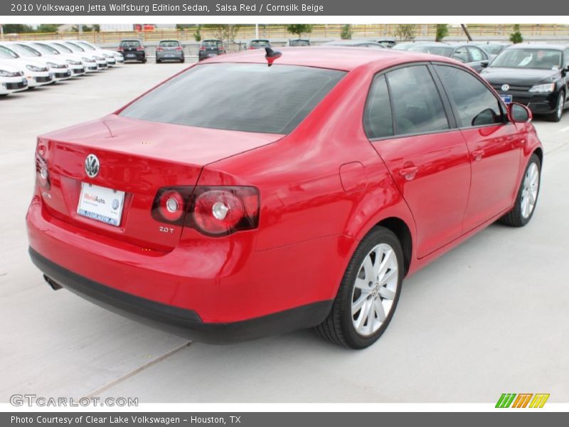 Salsa Red / Cornsilk Beige 2010 Volkswagen Jetta Wolfsburg Edition Sedan