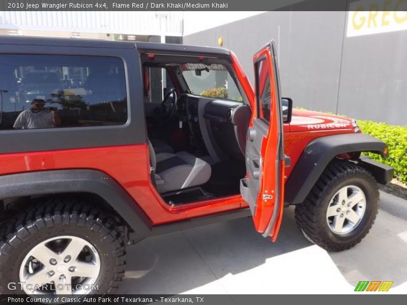 Flame Red / Dark Khaki/Medium Khaki 2010 Jeep Wrangler Rubicon 4x4