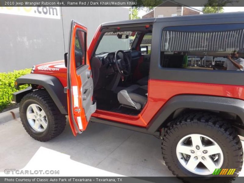 Flame Red / Dark Khaki/Medium Khaki 2010 Jeep Wrangler Rubicon 4x4