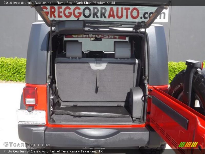 Flame Red / Dark Khaki/Medium Khaki 2010 Jeep Wrangler Rubicon 4x4