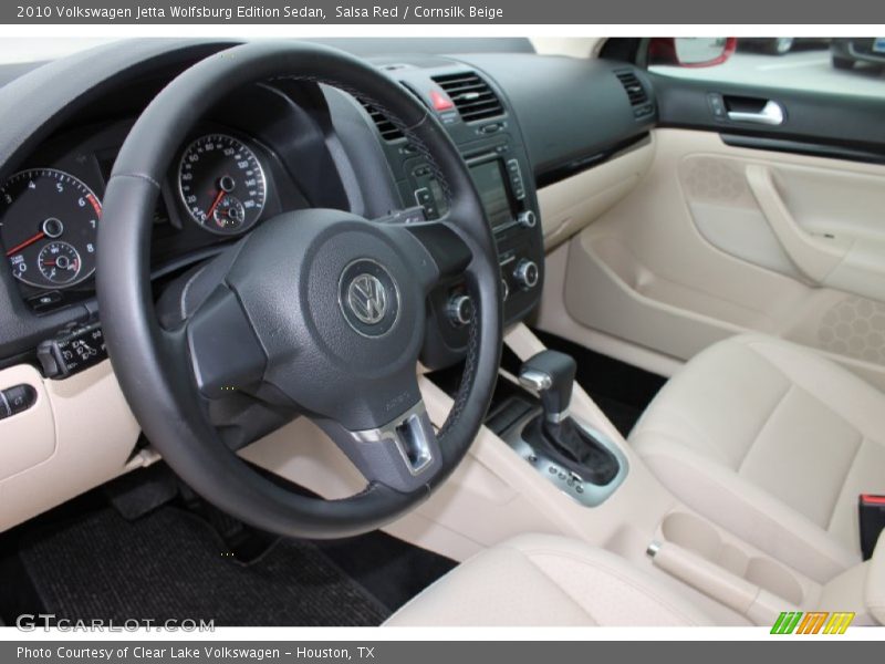 Salsa Red / Cornsilk Beige 2010 Volkswagen Jetta Wolfsburg Edition Sedan