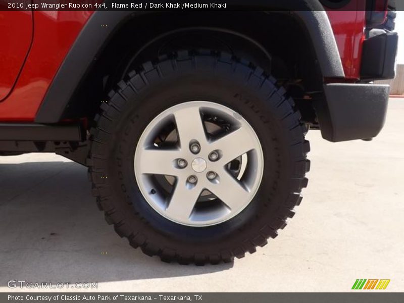 Flame Red / Dark Khaki/Medium Khaki 2010 Jeep Wrangler Rubicon 4x4