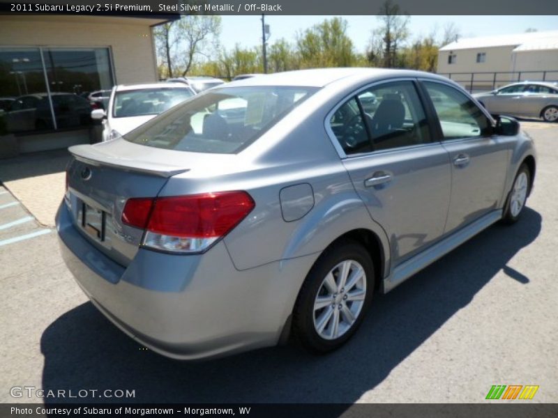 Steel Silver Metallic / Off-Black 2011 Subaru Legacy 2.5i Premium