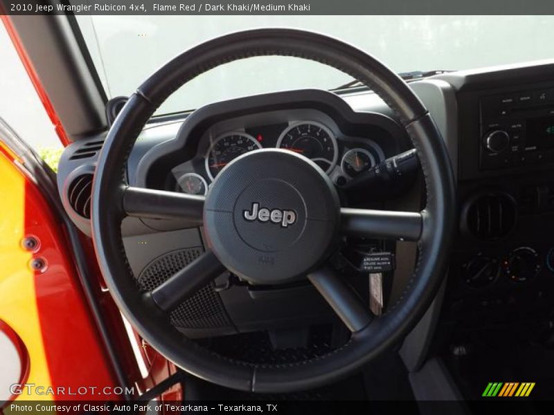 Flame Red / Dark Khaki/Medium Khaki 2010 Jeep Wrangler Rubicon 4x4