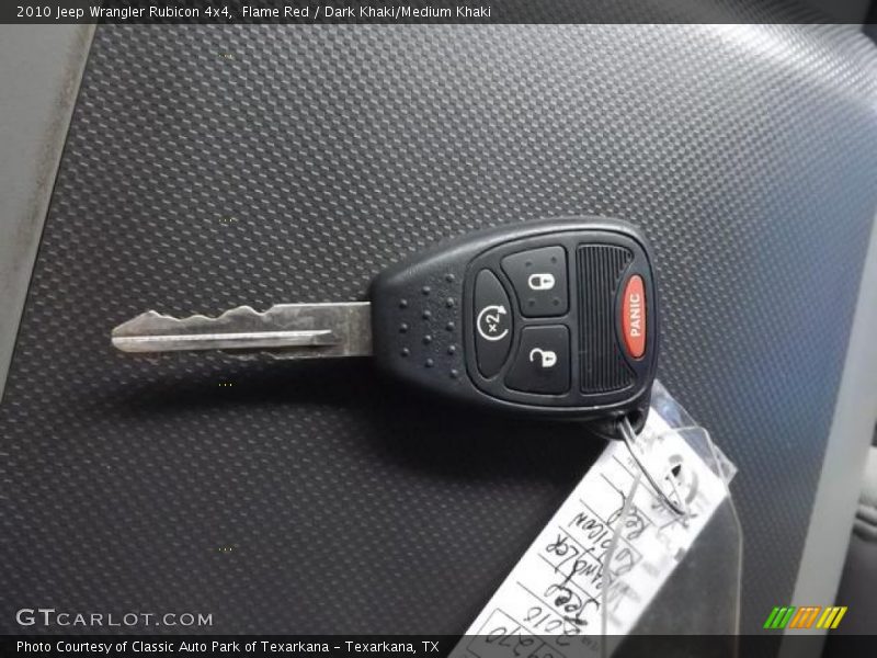 Flame Red / Dark Khaki/Medium Khaki 2010 Jeep Wrangler Rubicon 4x4