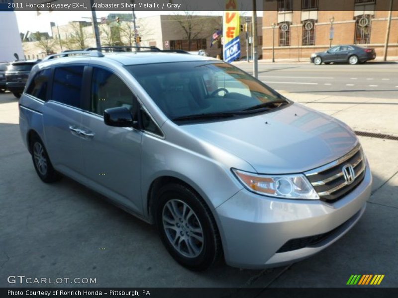 Alabaster Silver Metallic / Gray 2011 Honda Odyssey EX-L