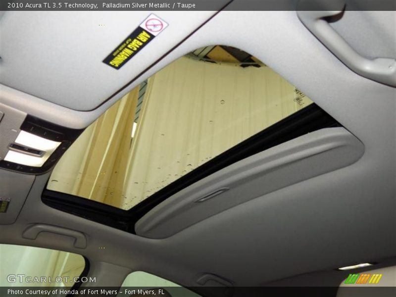 Palladium Silver Metallic / Taupe 2010 Acura TL 3.5 Technology